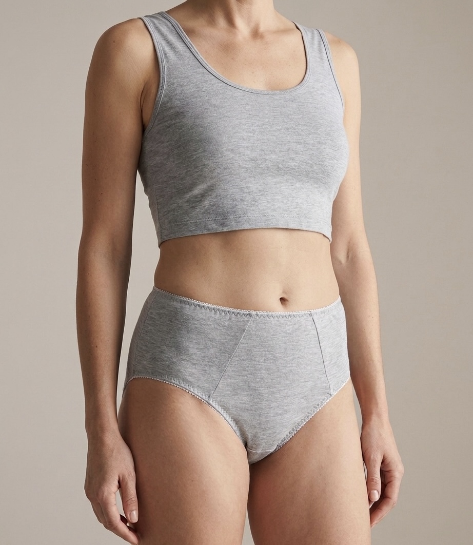 safe menstrualne gacice sive Duboke plus